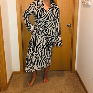 Zebra Print Robe